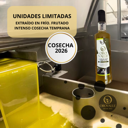 AOVE SIN FILTRAR 100% Intenso OROVALLE -CRISTAL 500 ml